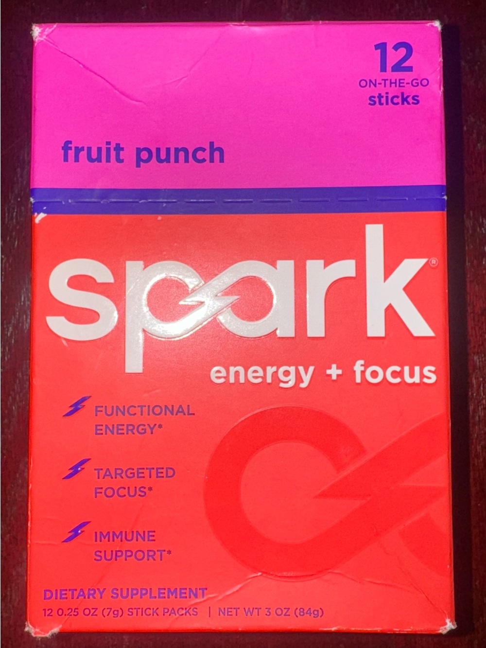 Spark Energy + Focus Fruit Punch Stick Pack (12)